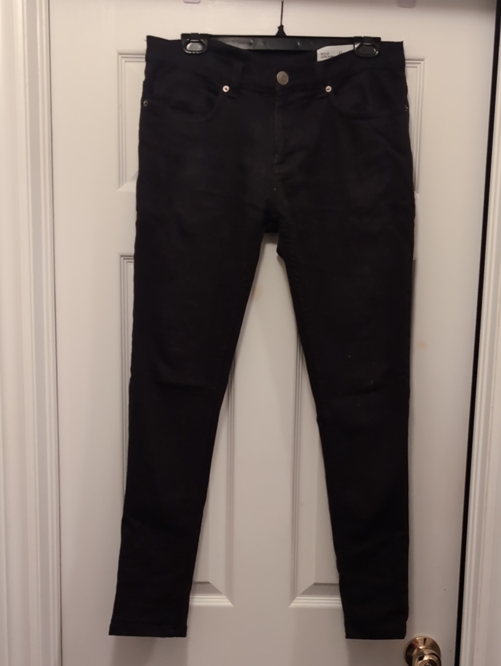 Denim&Co Men's Black Skinny Stretch Jeans